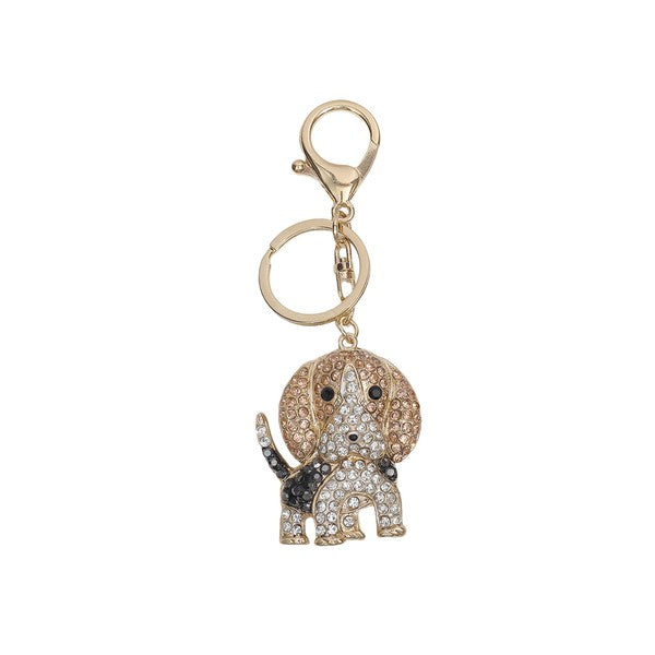 Sparkling Beagle Keychain - BeautySecrets4u