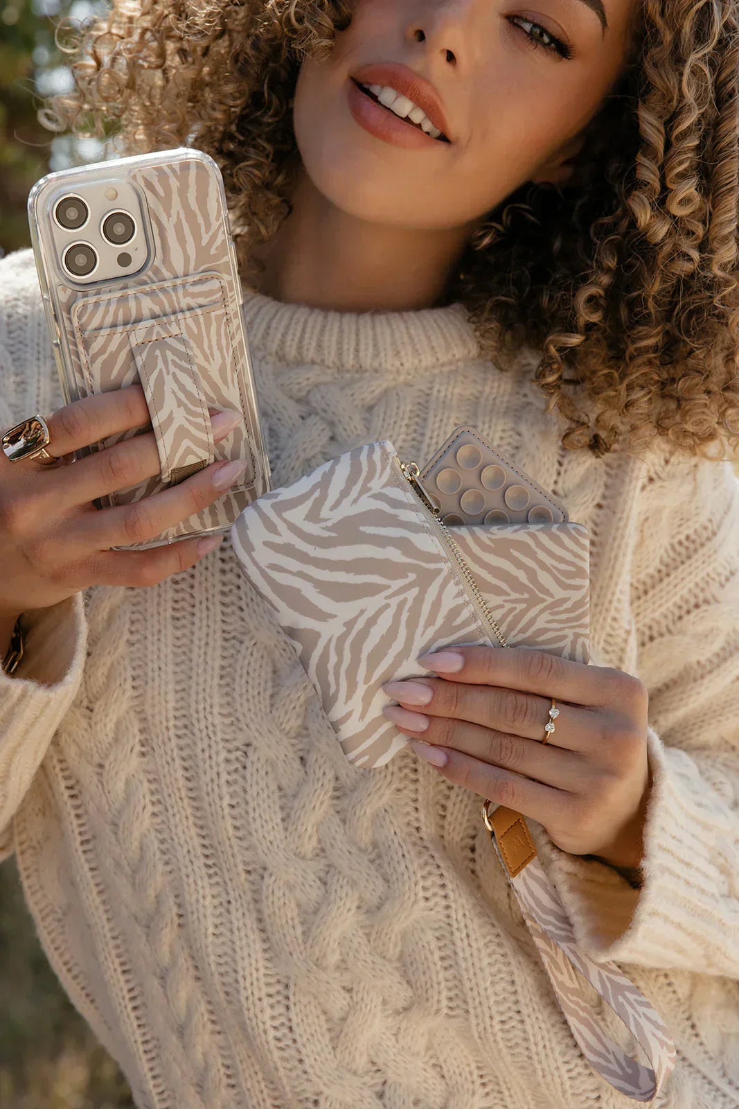 Safari Stripes Magnetic Wallet