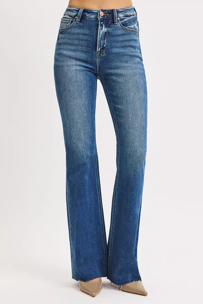 RISEN High Rise Flare Jeans - BeautySecrets4u