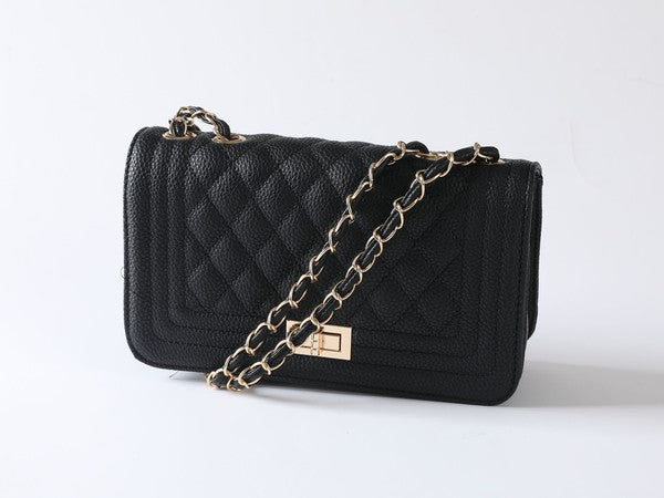 PU LEATHER QUILTED FASHION BAG - BeautySecrets4u