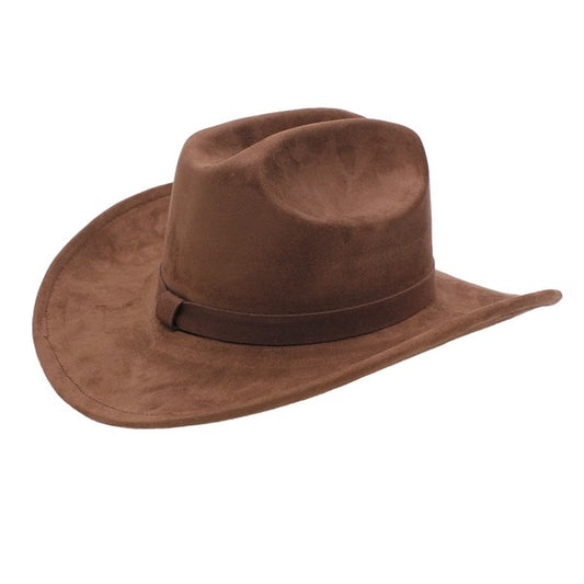 BASIC SUEDE COWBOY HAT - BeautySecrets4u