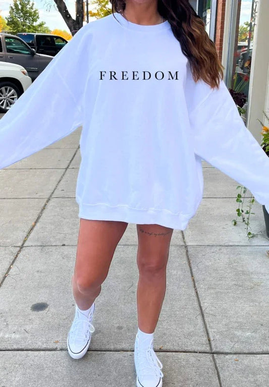 Freedom Kirk Graphic Crewneck Sweatshirt - BeautySecrets4u