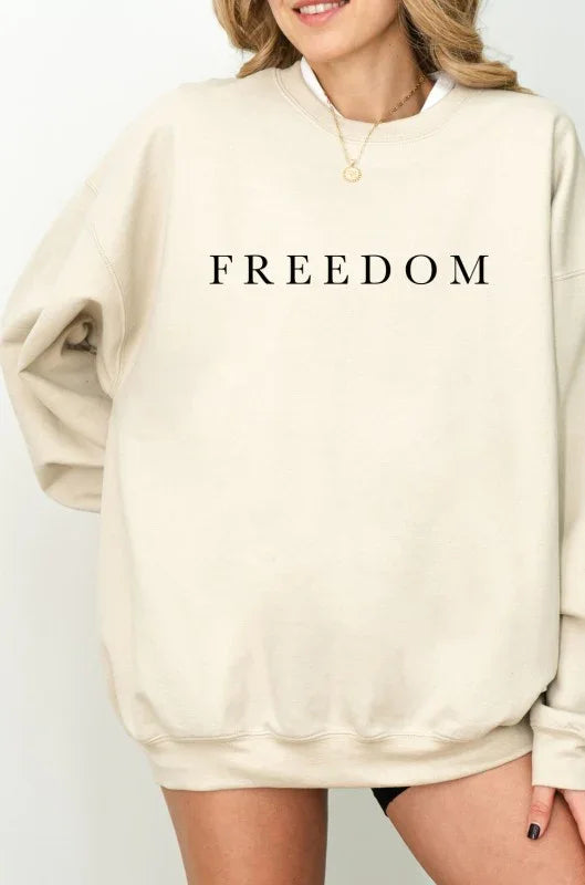 Freedom Kirk Graphic Crewneck Sweatshirt - BeautySecrets4u
