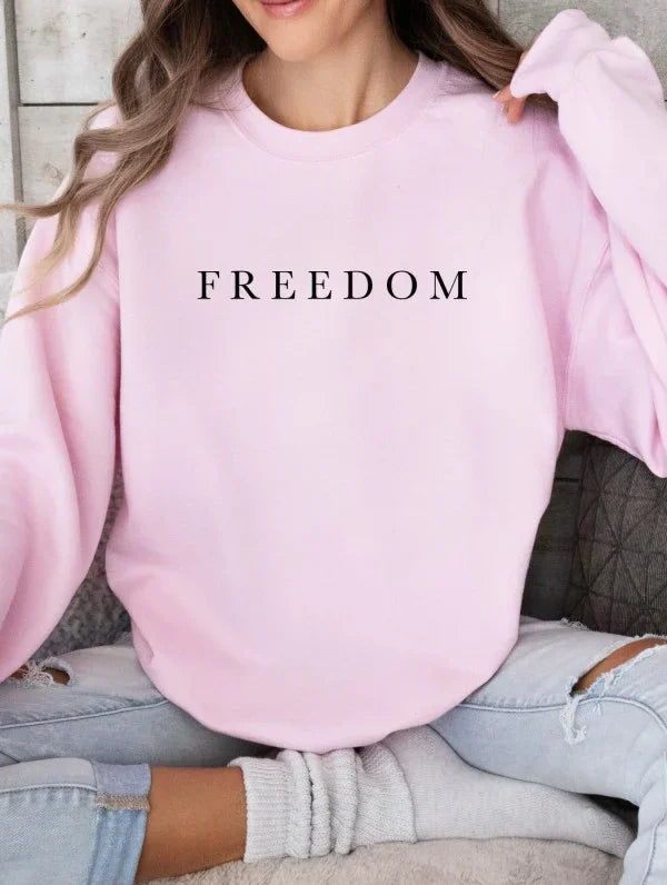Freedom Kirk Graphic Crewneck Sweatshirt - BeautySecrets4u