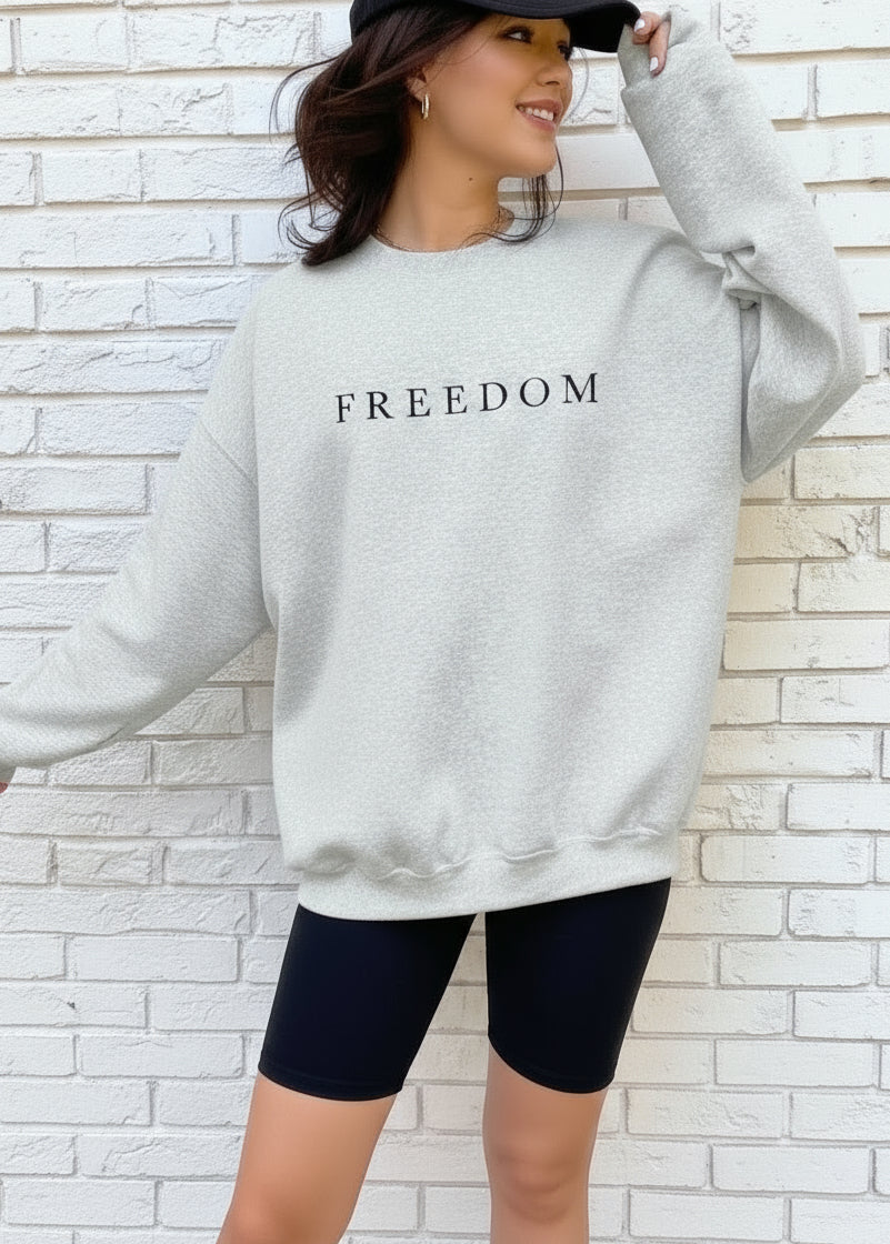 Freedom Kirk Graphic Crewneck Sweatshirt - BeautySecrets4u