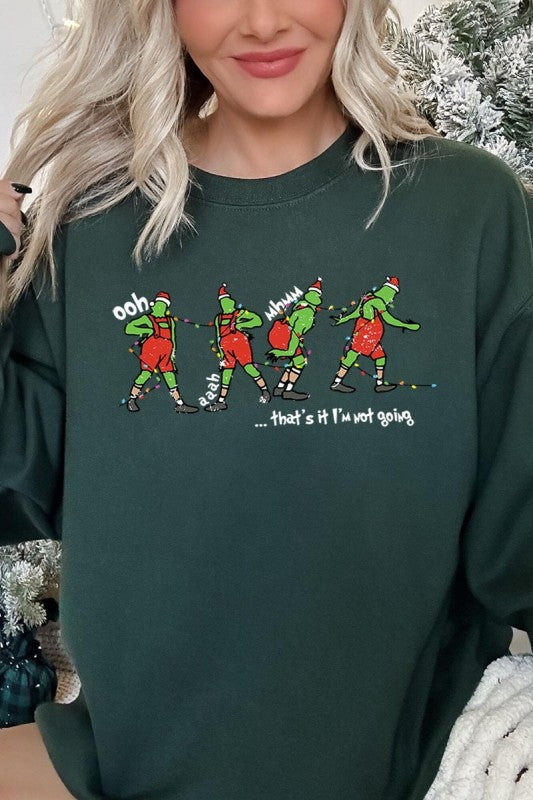 Grinch Dance Funny Christmas Graphic Sweatshirt - BeautySecrets4u