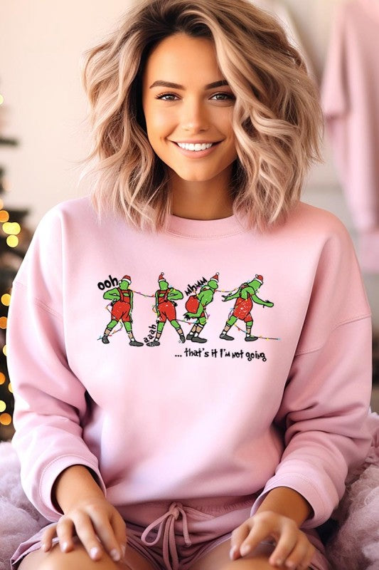 Grinch Dance Funny Christmas Graphic Sweatshirt - BeautySecrets4u