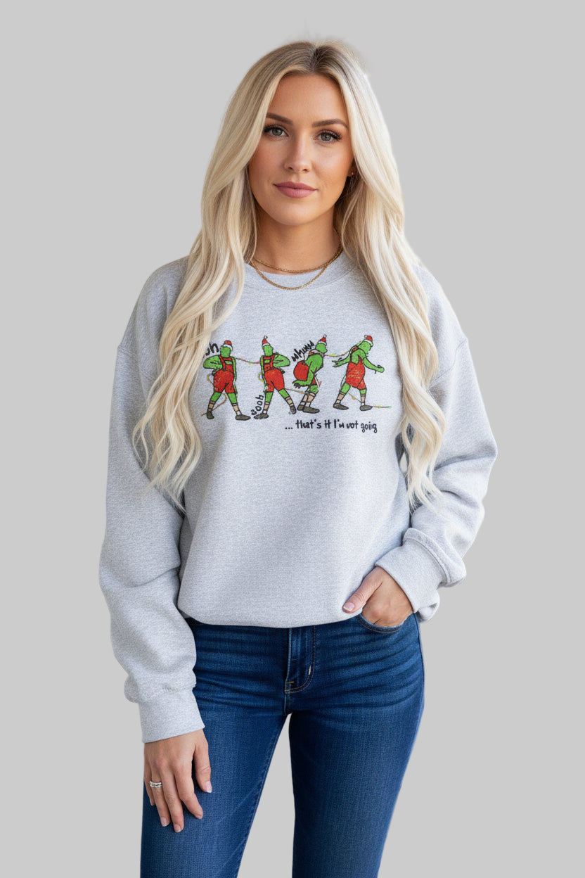 Grinch Dance Funny Christmas Graphic Sweatshirt - BeautySecrets4u