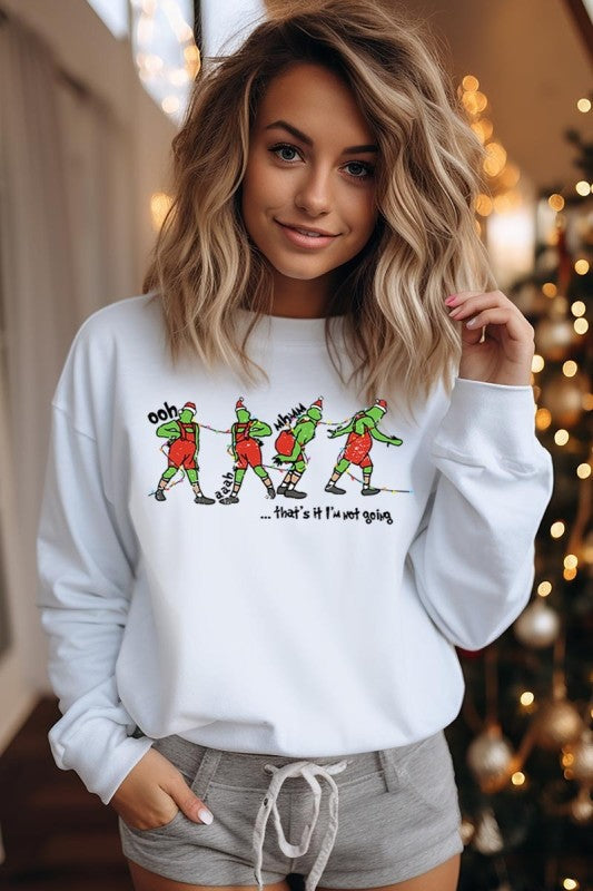 Grinch Dance Funny Christmas Graphic Sweatshirt - BeautySecrets4u