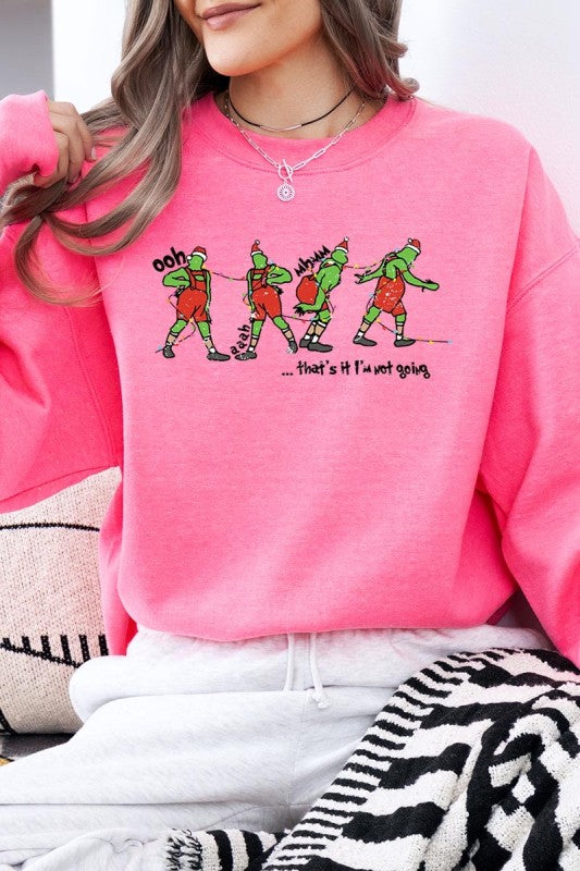 Grinch Dance Funny Christmas Graphic Sweatshirt - BeautySecrets4u