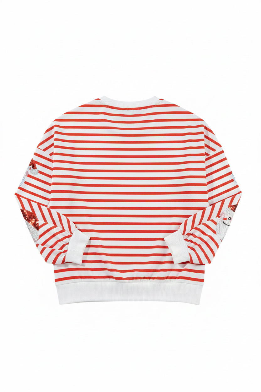 Mirilivia Claus Pattern Christmas Pullover