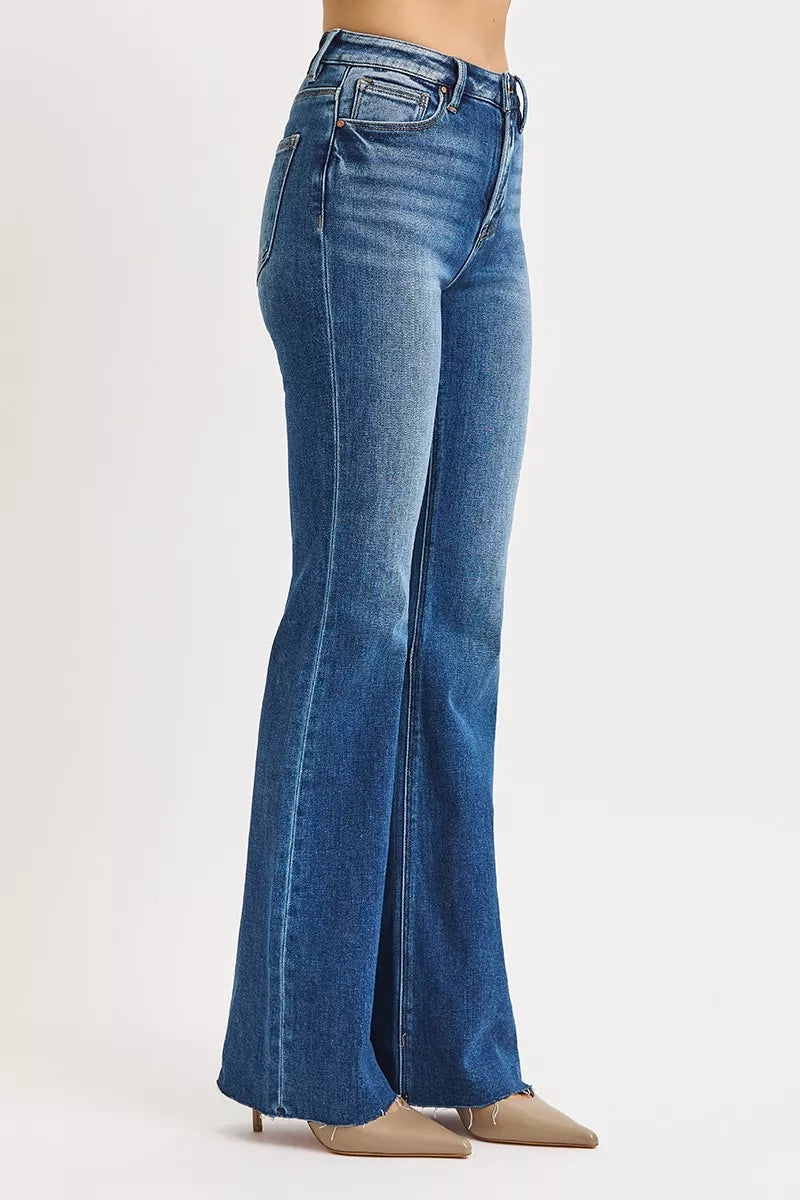 RISEN High Rise Flare Jeans - BeautySecrets4u