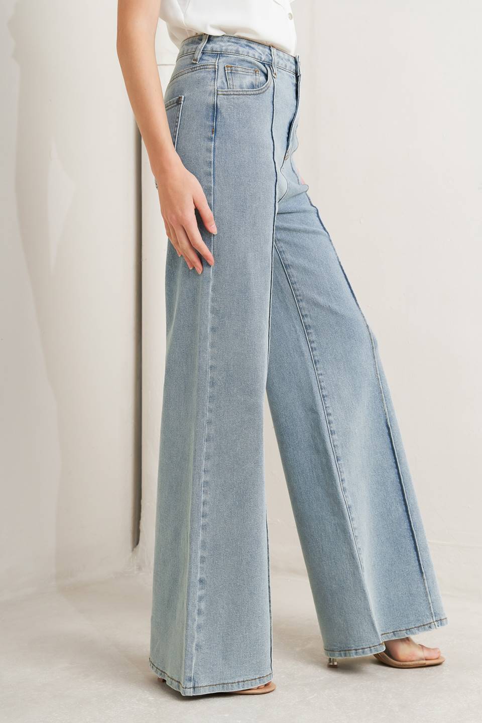 MODERN NEUTRAL DENIM PANTS