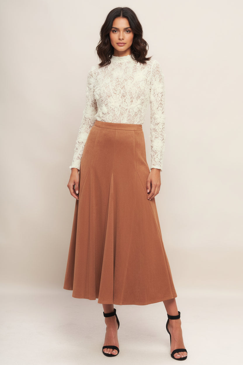 ROMANTIC SHEER FLORAL SWEATER TOP - BeautySecrets4u