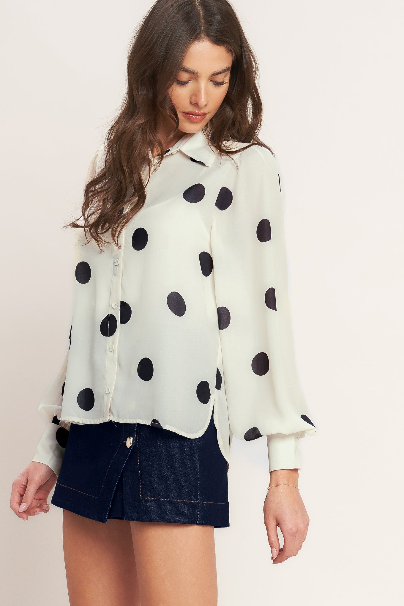 PLAYFUL CONFIDENCE WOVEN TOP - BeautySecrets4u