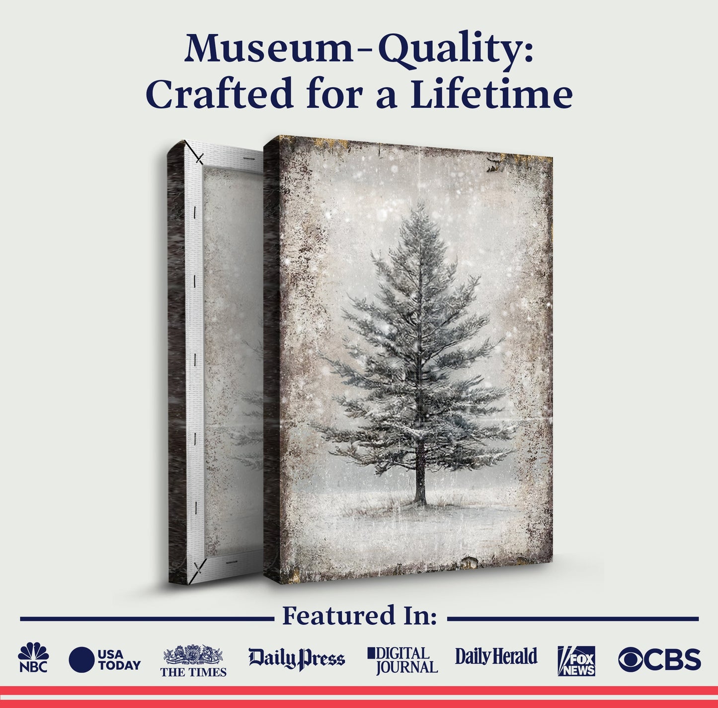 Vintage Christmas Tree Wall Art II