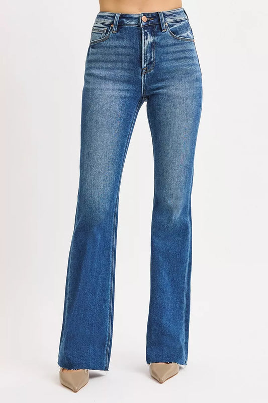 RISEN High Rise Flare Jeans - BeautySecrets4u