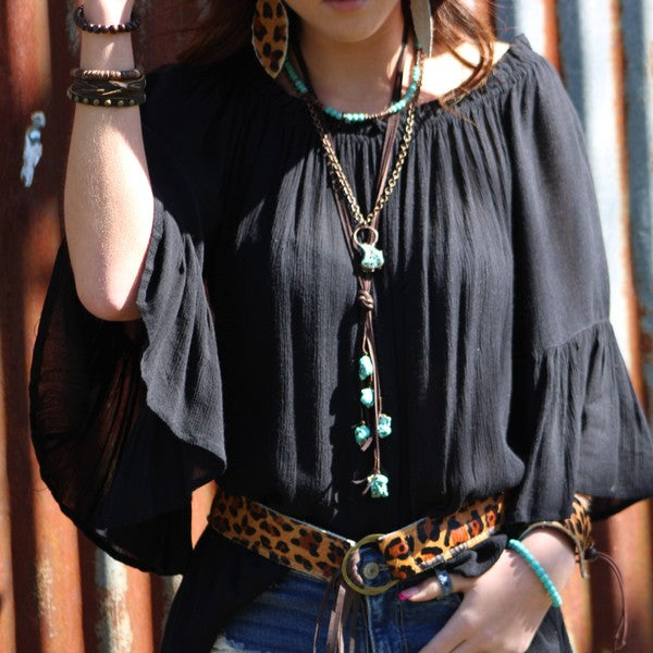 Blue Turquoise Choker Necklace - BeautySecrets4u